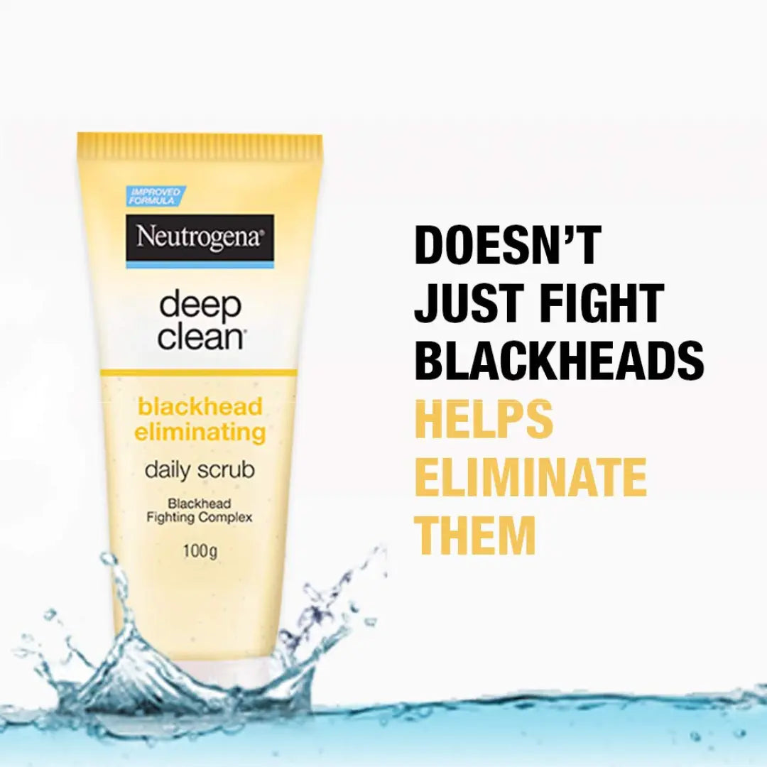 Neutrogena Deep Clean Scrub Blackhead Eliminating Daily Scrub For Face (100g)