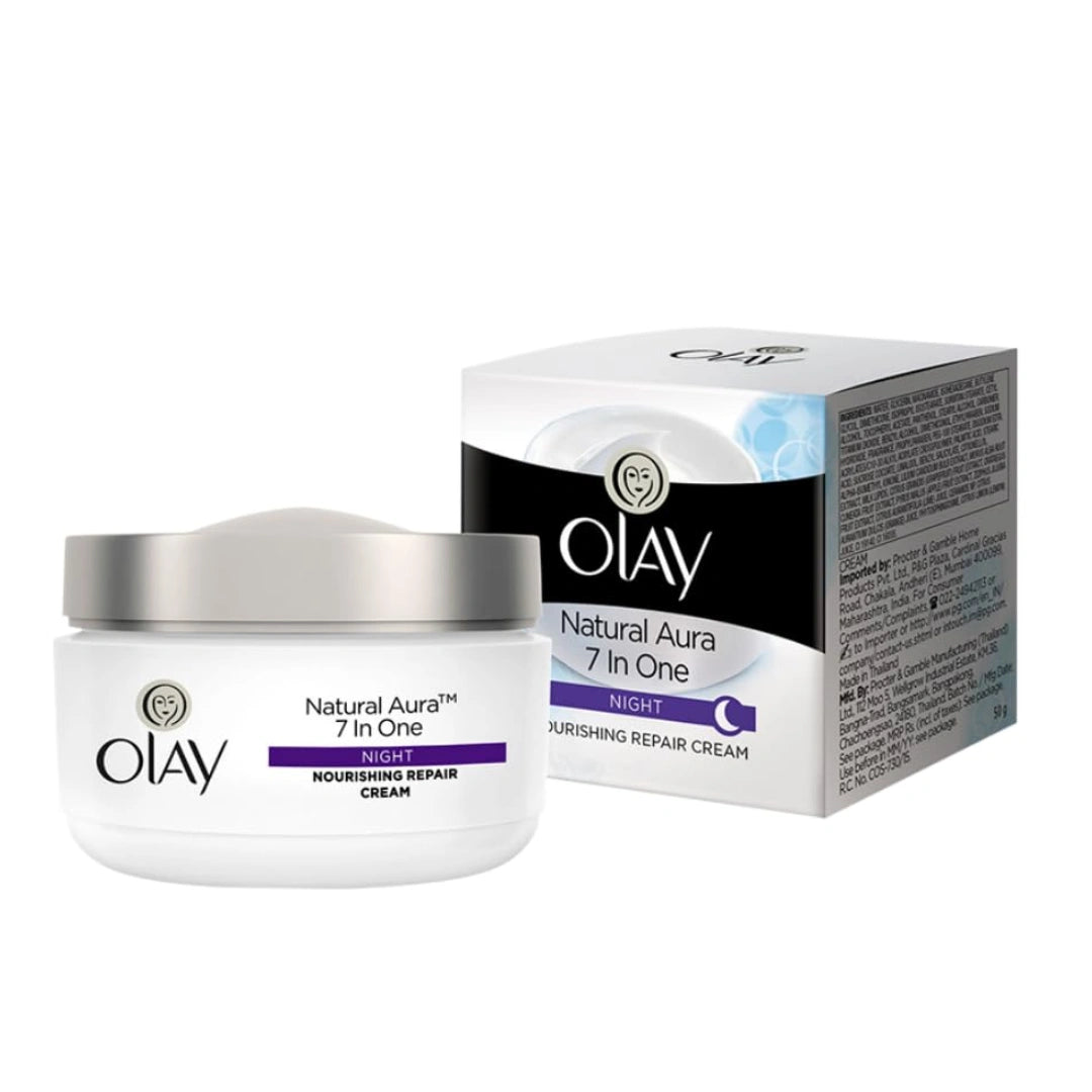 Olay Natural Aura 7 In One Night Nourishing Repair Cream (50g)