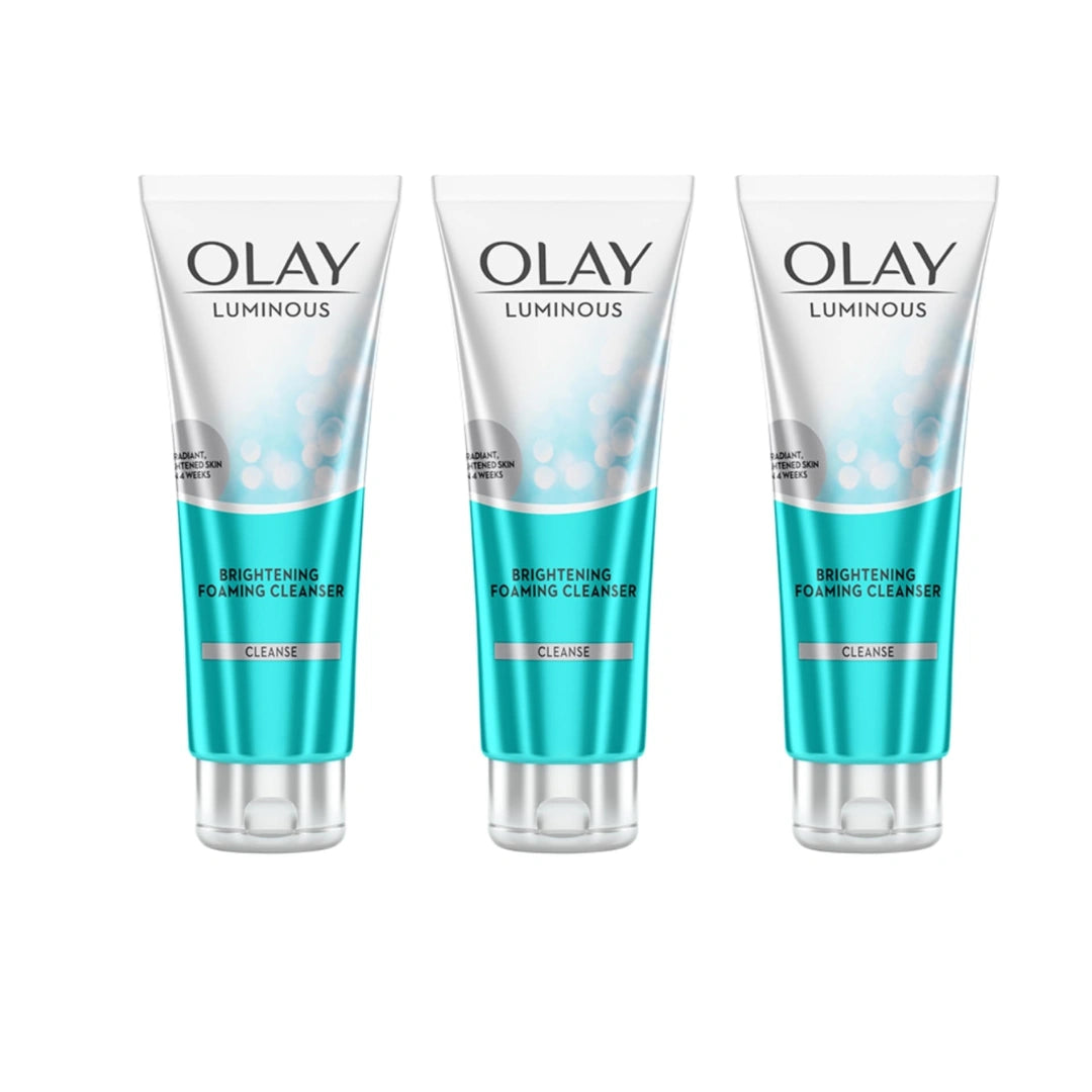 Olay Luminous Brightening Foaming Cleanser | Face Wash - 100g (Pack of 3)