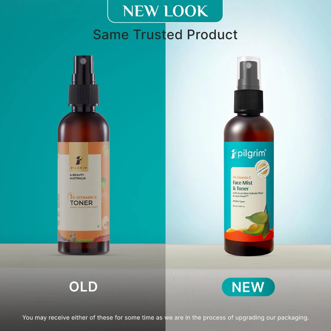 Pilgrim Australian 1% Vitamin C Toner for glowing skin with Kakadu Plum & Lime Pearl™ (100ml)