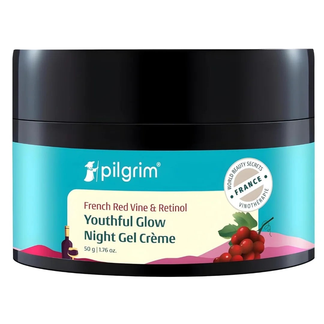 PILGRIM French Red Vine  & Retinol  Youth Glow Anti Aging Night Gel Cream 50g