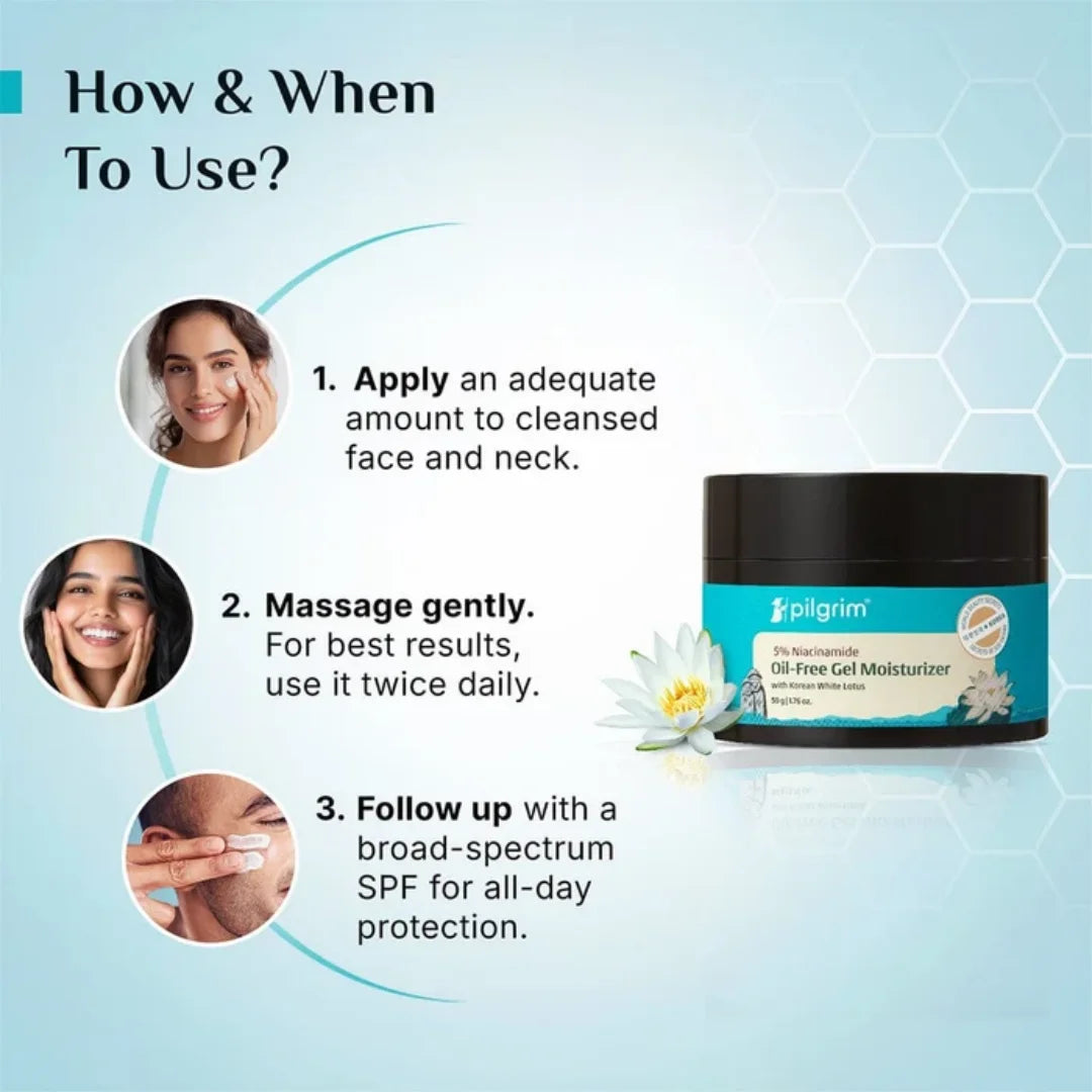 Pilgrim 5% Niacinamide Oil-Free Gel Moisturizer 50 g