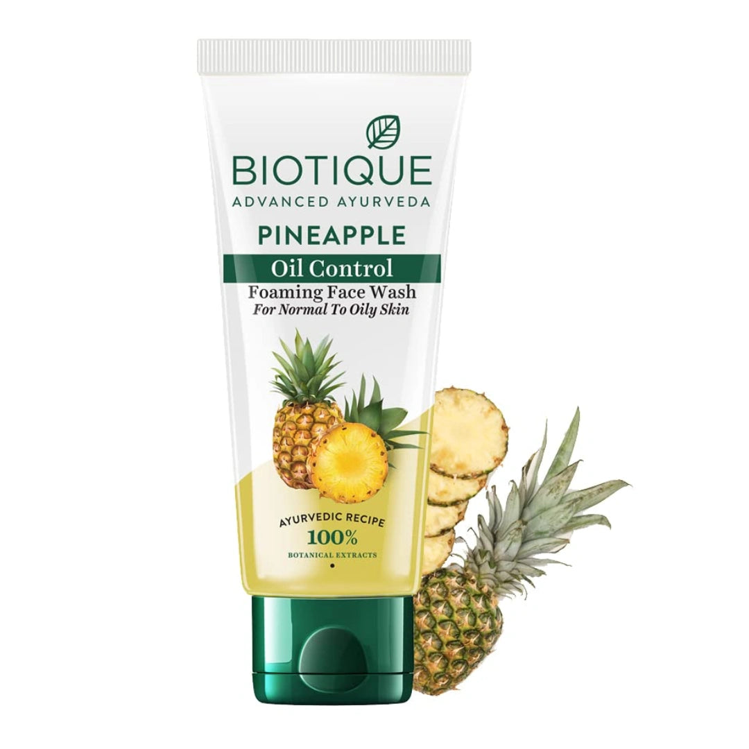 Biotique Pineapple Oil Control Foaming Face Wash  For Normal to Oily Skin (150ml)