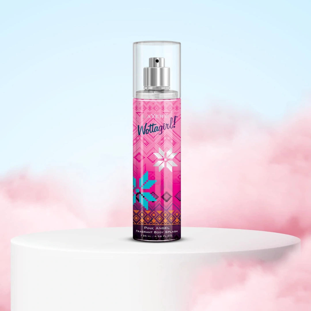 Layer'r Wottagirl Pink Angel Body Splash - 135ml (Pack of 3)