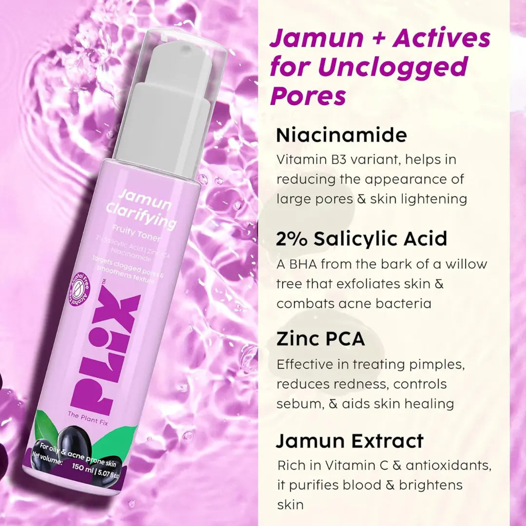 PLIX - THE PLANT FIX Jamun Clarifying Fruity Toner (150ml)