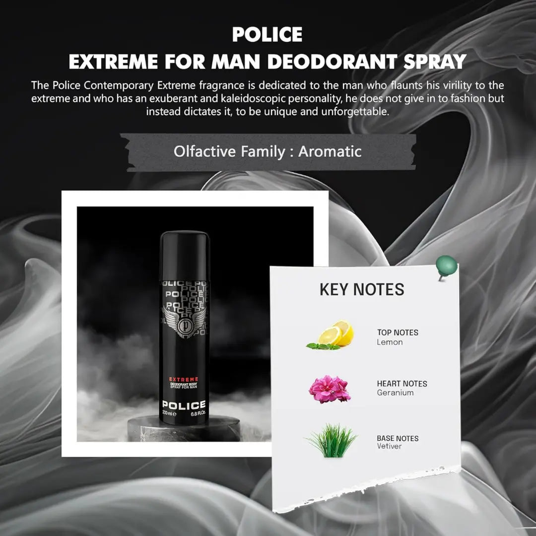 Police Extreme Deodorant Spray 200ml