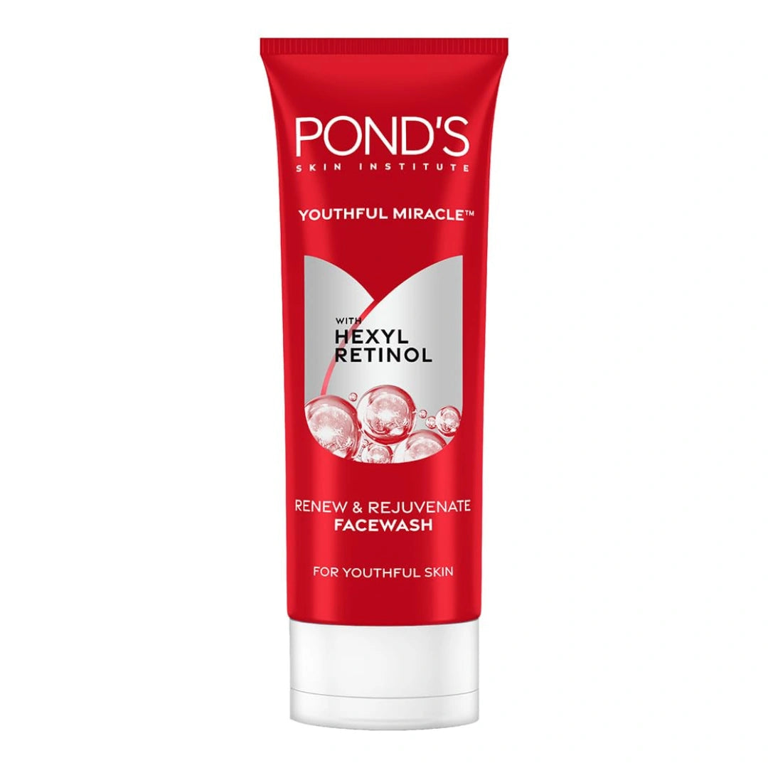 POND'S Youthful Miracle Hexyl Retinol, Renew & Rejuvenate Facewash 100g