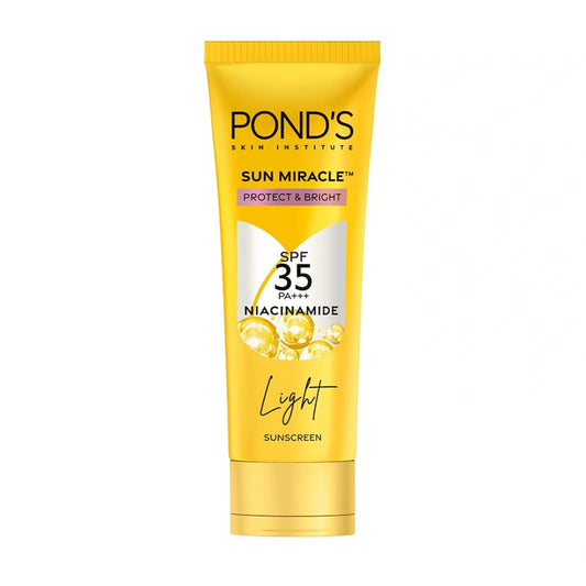 POND's Sun Miracle Spf 35 Pa+++ Light Sunscreen For All Skin-Protect & Bright, With Niacinamide (50g)