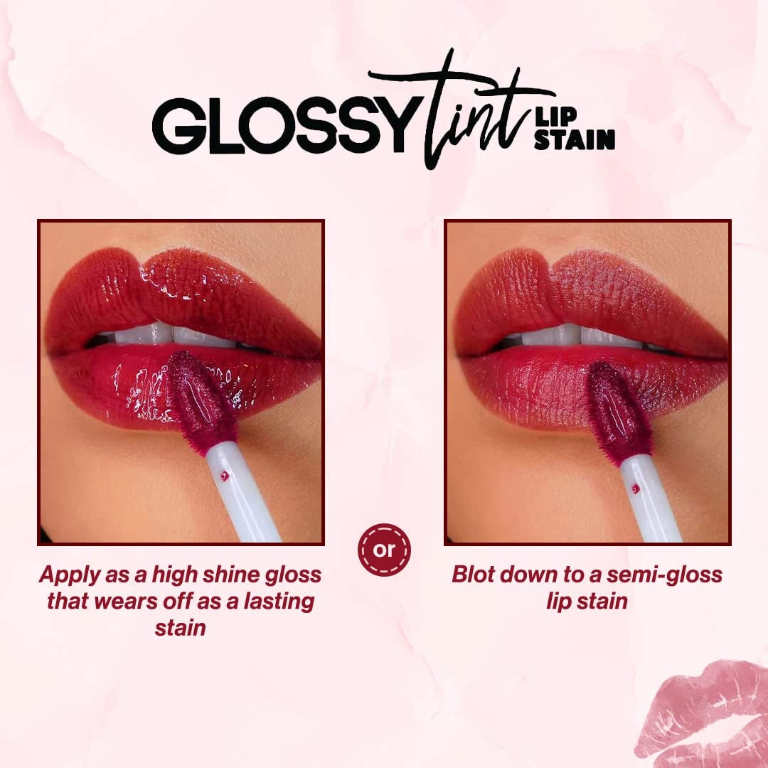 L.A GIRL Glossy Tint Lip Stain-Adored | High Gloss Shine | Long-Lasting Stain | Smooth, Non-Drying Formula | Precise, Doe-Foot Applicator | Cruelty-Free & Paraben-Free | 2.9 Gm