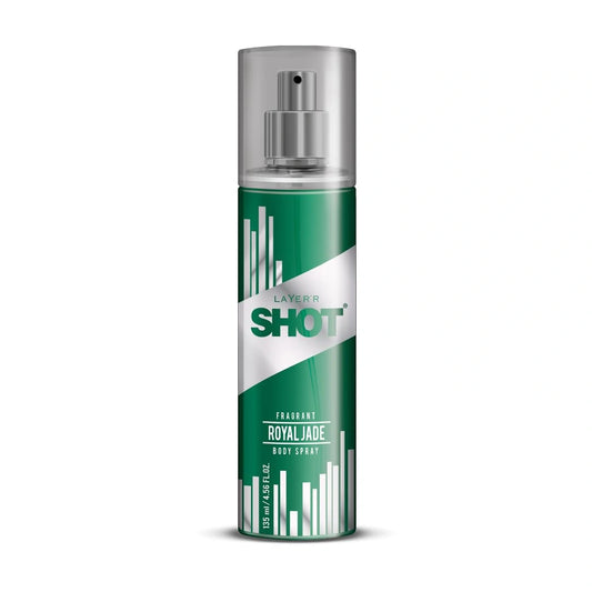 Layer'r Shot Royal Jade Men's Body Spray | Long-Lasting Premium Fragrance (135ml)