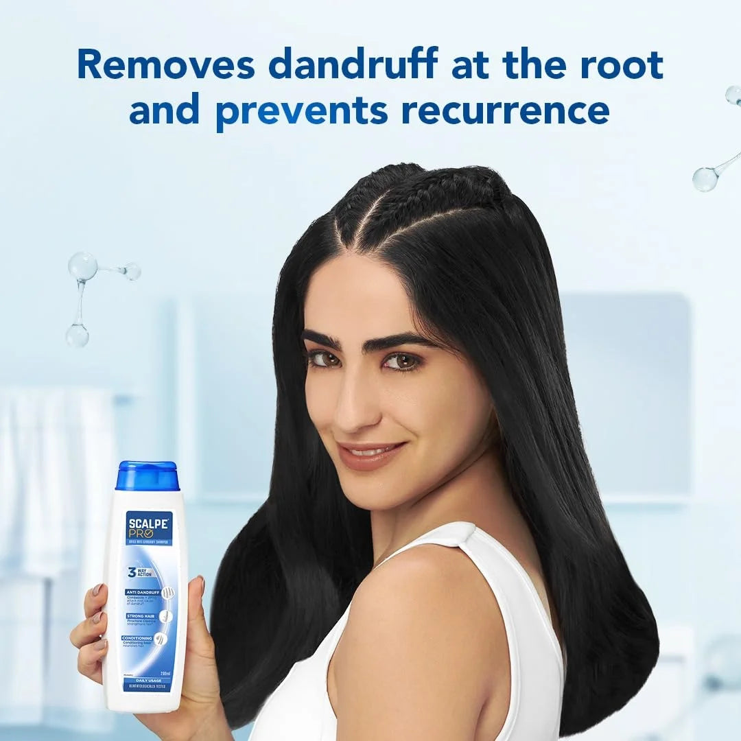 Scalpe Pro Daily Anti Dandruff Shampoo 3 Way Action (100ml)