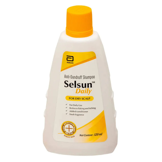 Selsun Daily Anti-Dandruff Shampoo for Dry Scalp (120ml)