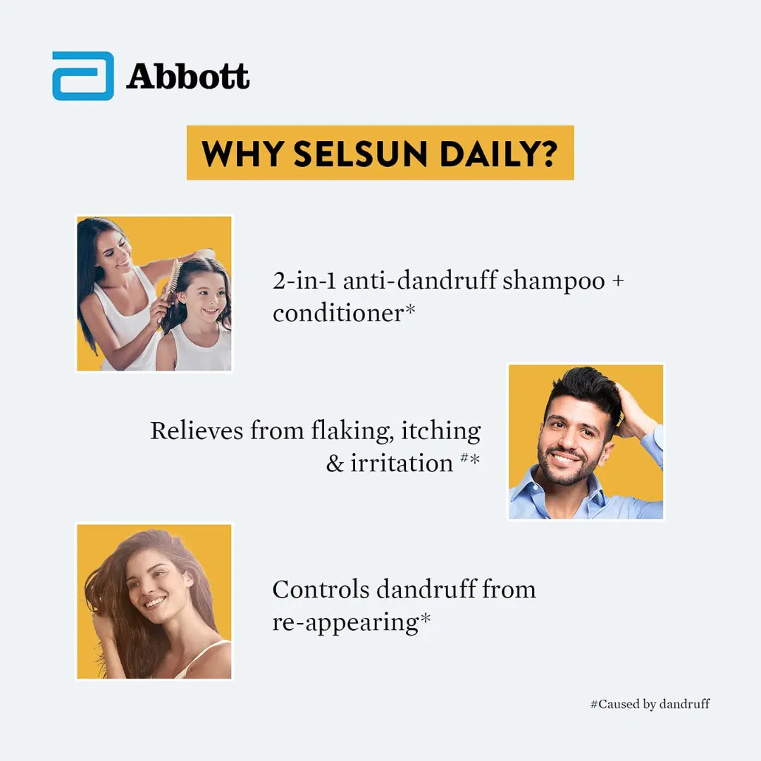 Selsun Daily Anti-Dandruff Shampoo for Dry Scalp (120ml)