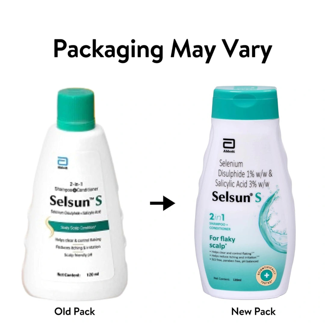 Selsun-S 2-in-1 Anti-Dandruff Shampoo + Conditioner (120ml)