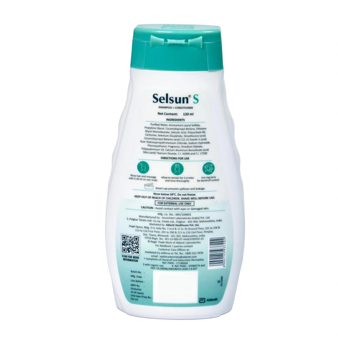 Selsun-S 2-in-1 Anti-Dandruff Shampoo + Conditioner (120ml)