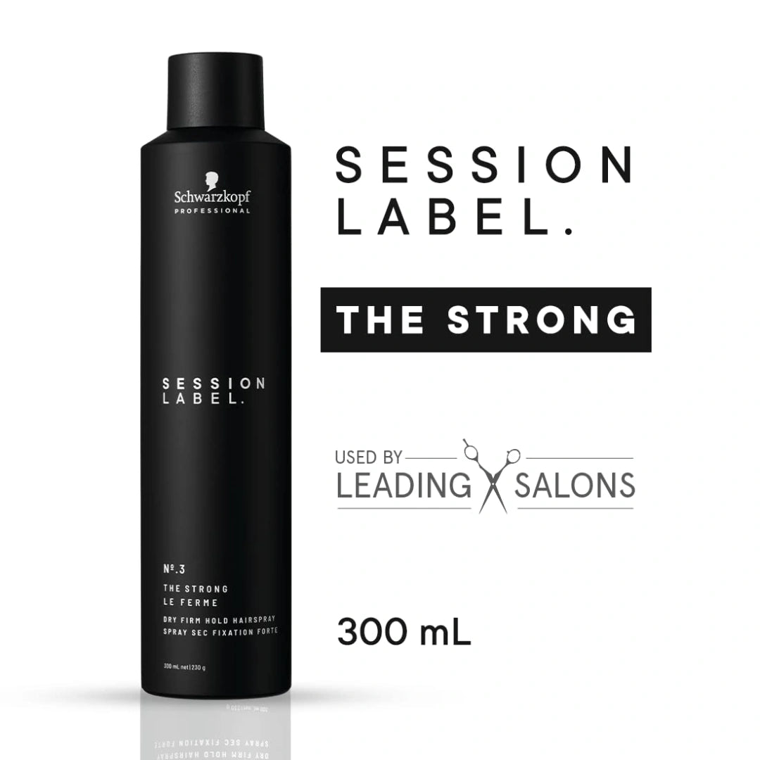 Schwarzkopf Professional Session Label Strong Hold Hair Spray for Men Women 300ml