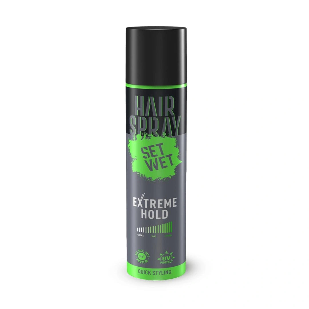 Set Wet Hair Spray | For Men & Women| Extreme, Long-lasting Hold| (200ml)