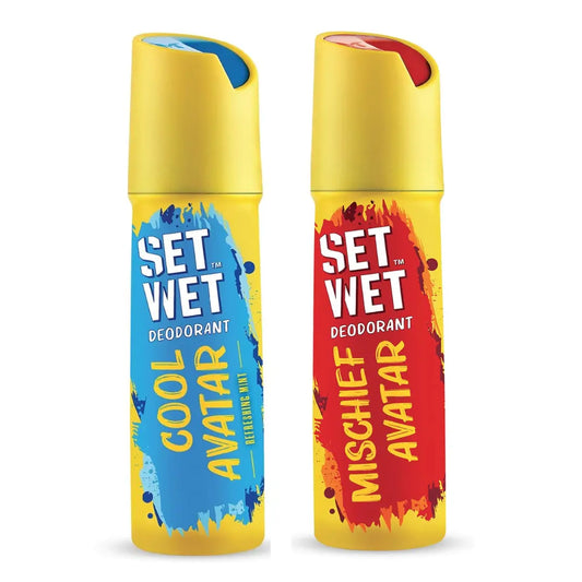 Set Wet Cool Avatar & Mischief Avatar Deodorant For Men - 150ml (Pack of 2)