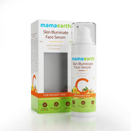 Mamaearth Skin Illuminate Vitamin C Face Serum With Vitamin C & Turmeric For Radiant Skin (30g)