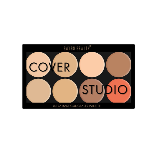 SWISS BEAUTY Ultra Base Concealer Radiant, Cream Palette | Light Weight Multi-Purpose Concealer Color Corrector Palette |