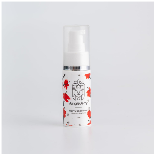 JUNGLE BERRY Hibiscus & Soap Berry Conditioner | Paraben-Free Anti Hair Fall Formula with Ketaki & Arishtak | For Silky Hair & Strong Roots | 30 ml