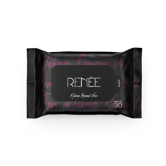 RENEE Makeup Removal Wipes 30 Count, Effortlessly Erase Makeup, Hydrate & Soothe Skin With Cucumber & Aloe Vera Extracts -extracts - Antioxidant, Anti-inflammatory & Skin-conditioning Formula