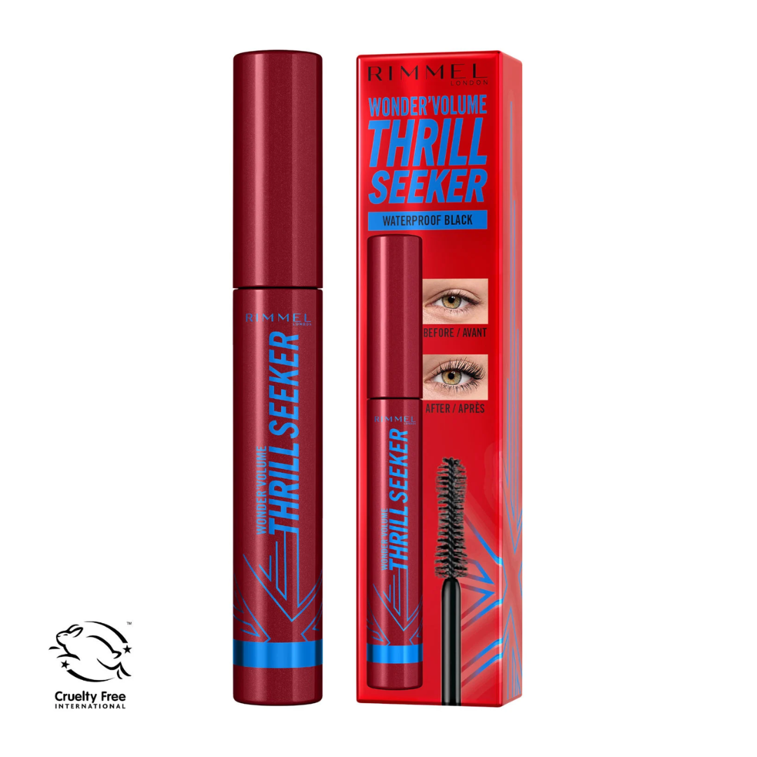 Rimmel London Wonder Volume Thrill Seeker volumizing and lengthening waterproof mascara Black 8 ml