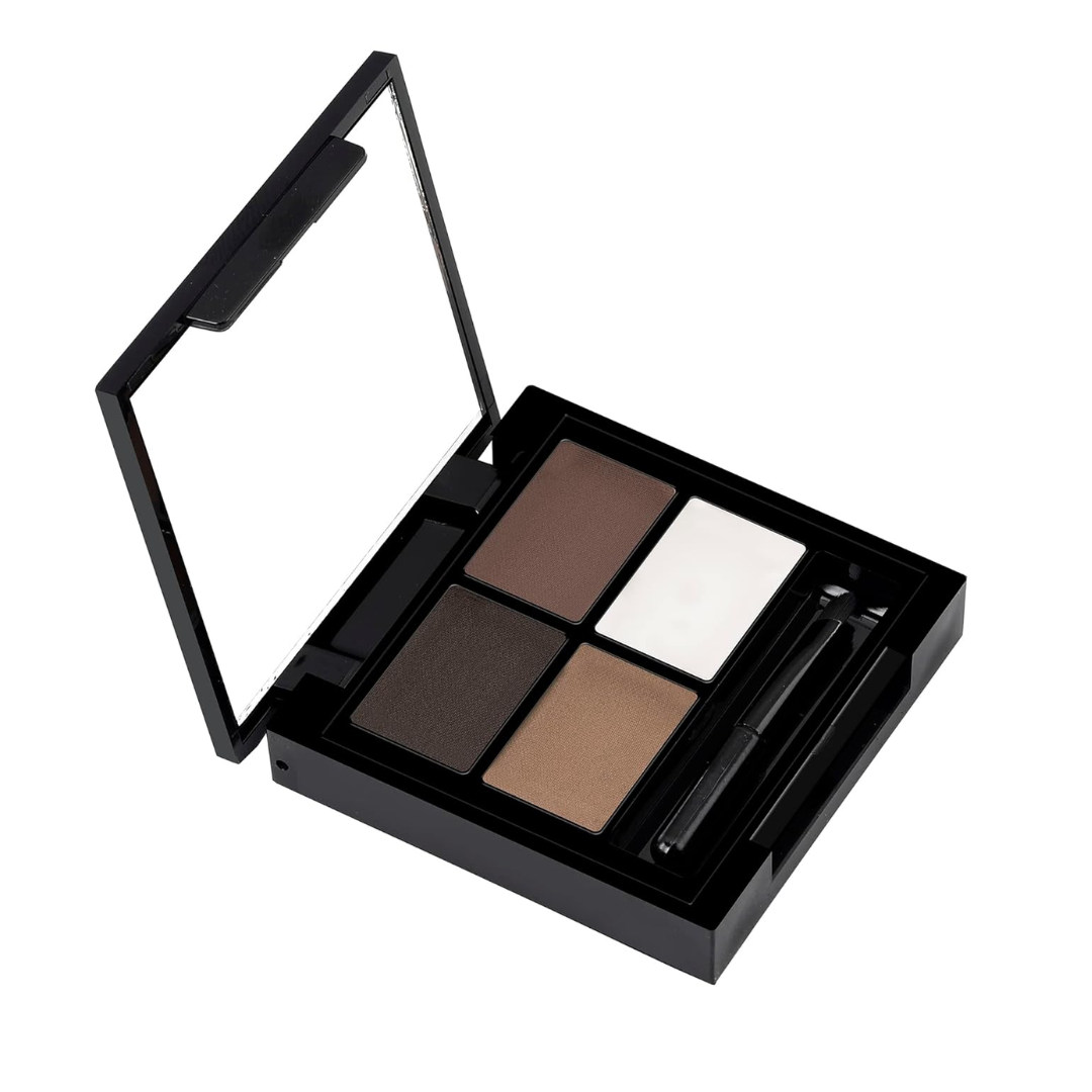 Swiss Beauty Eyebrow Palette with Wax Cream |Travel-friendly Eyebrow Palette with Blendable colors for Face makeup | Shade-01, 5gm