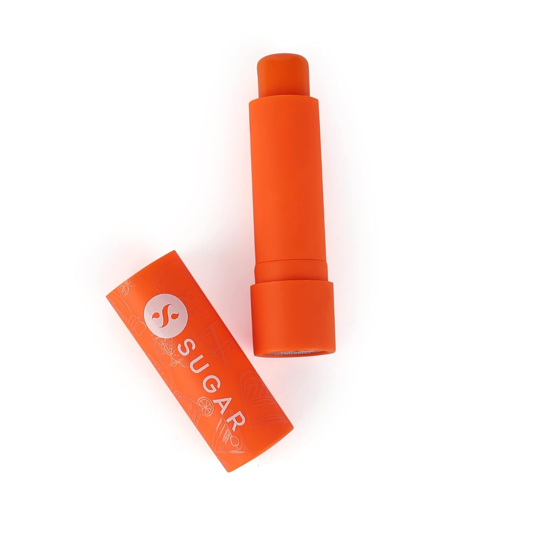 SUGAR Cosmetics Tipsy Lips Moisturing Balm with Vitamin E, Shea Butter and Jojoba Oil | Tinted Lip Balm with SPF | Lip Protection & Nourishment | 4.5gm - 02 Cosmopolitan