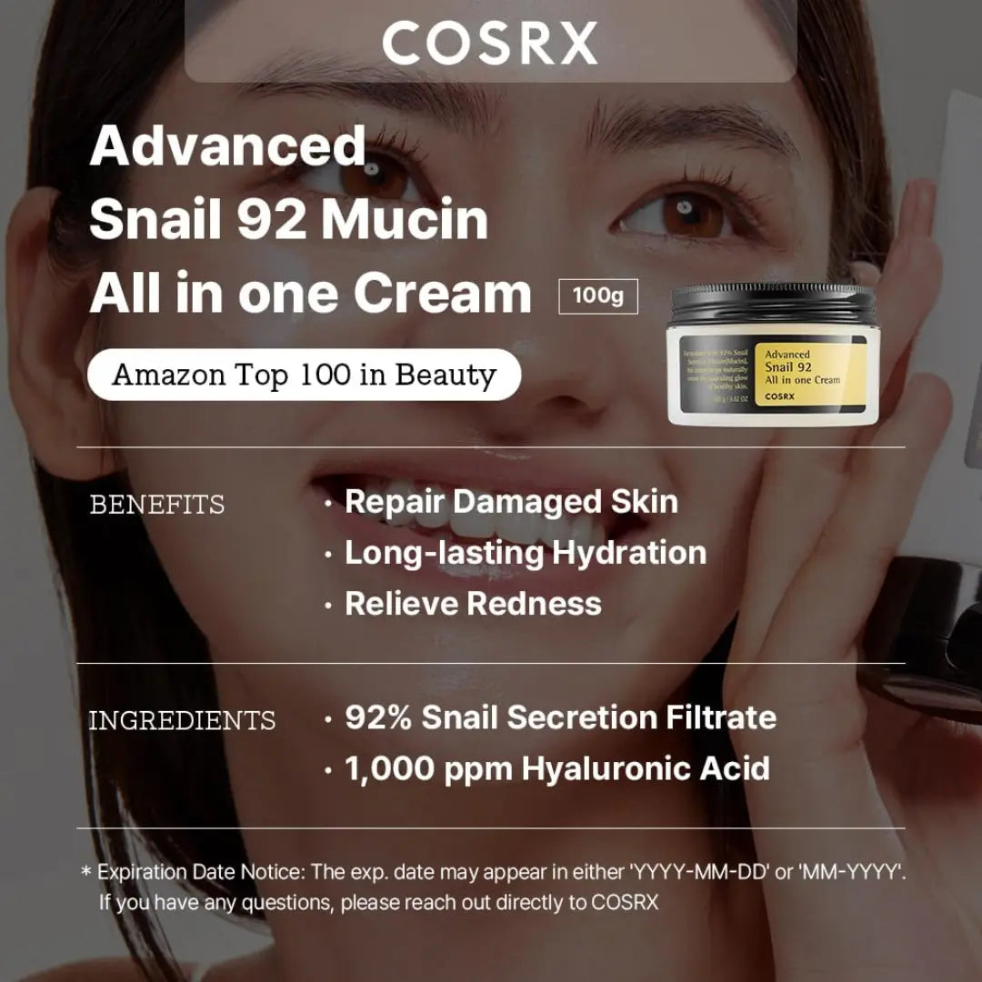 COSRX Advanced Snail 92 All in One Cream 100g / for Oily Skin