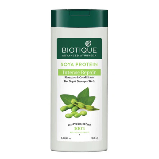 Biotique Bio Soya Protein Intense Repair Shampoo & Conditioner For Dry & Damage Hair (180ml)