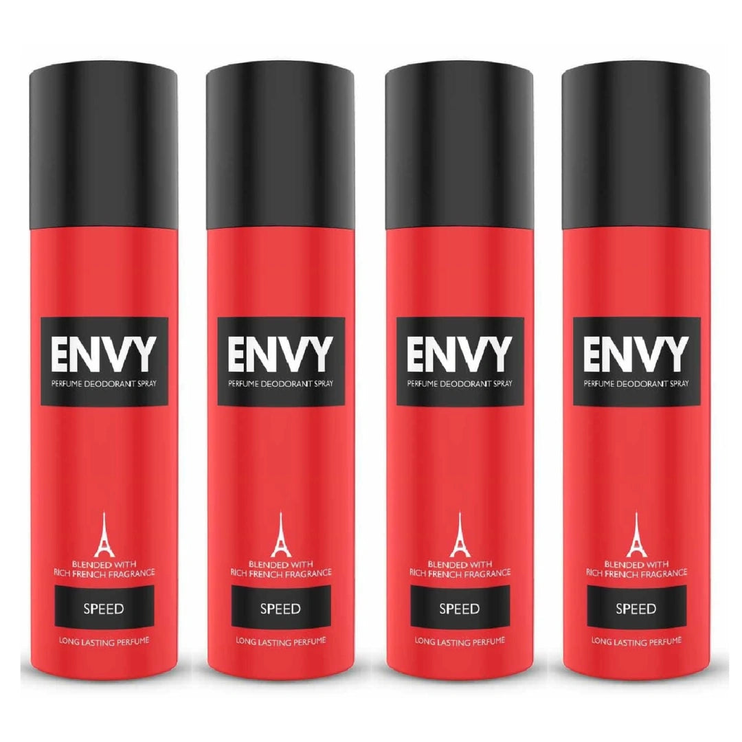 Envy Speed Deodorant | Long Lasting Deo Fragrance For Men- 120m (Pack of 4)