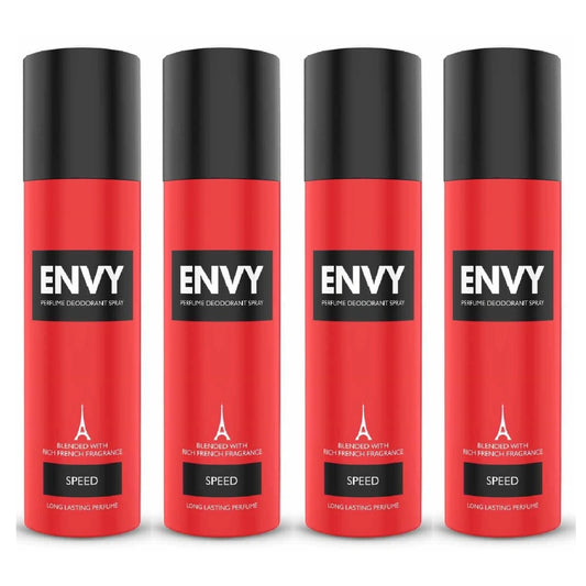 Envy Speed Deodorant | Long Lasting Deo Fragrance For Men- 120m (Pack of 4)