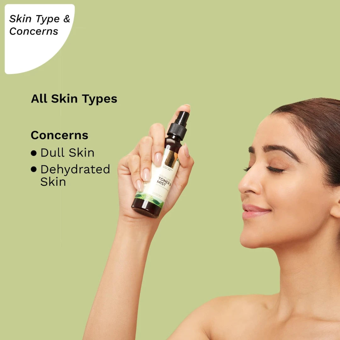 PILGRIM Spanish Squalane Face Toner & Mist for glowing skin | Refreshes & hydrates skin (100ml)