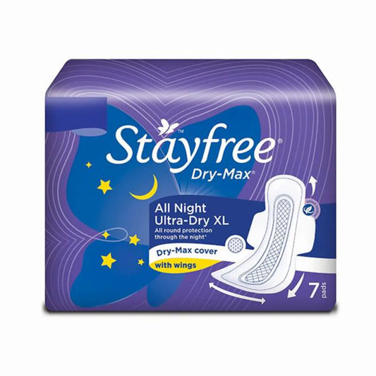 Stayfree Dry-Max All Night Ultra-Thin With Wings (7 Pads)