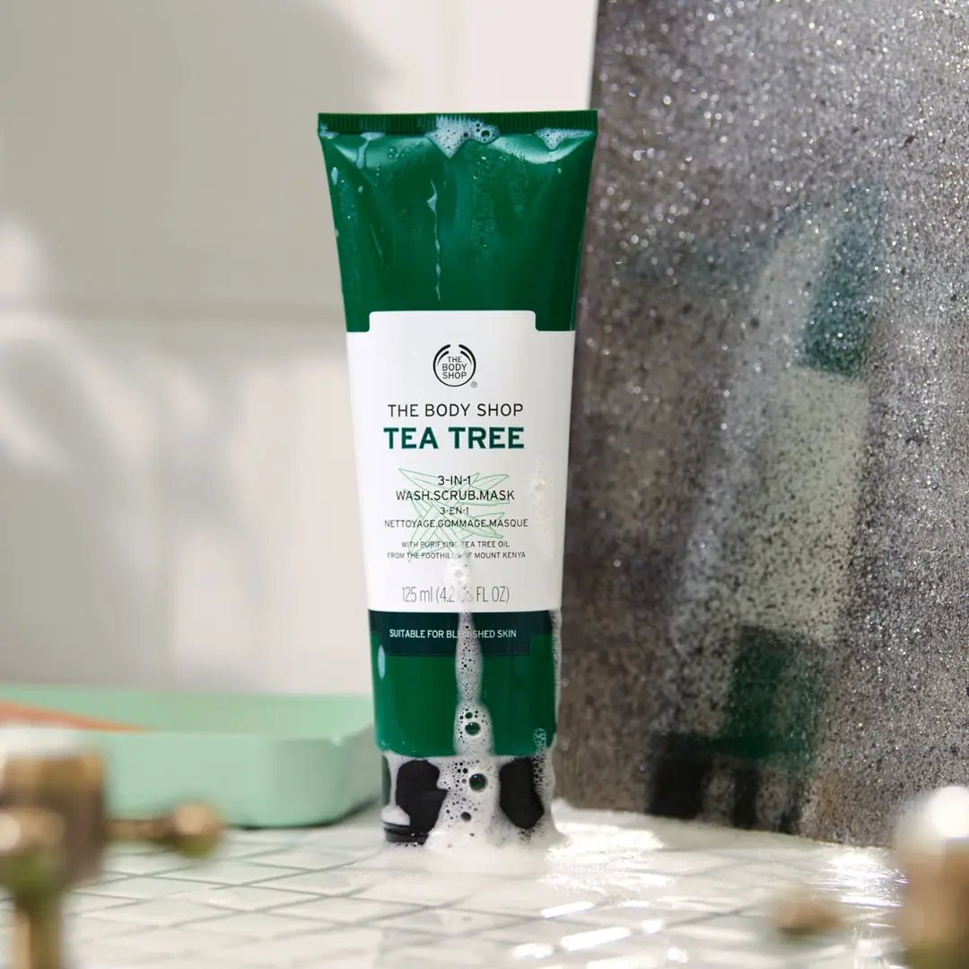 The Body Shop Tea Tree 3 in 1 Wash Scrub Mask (125ml)