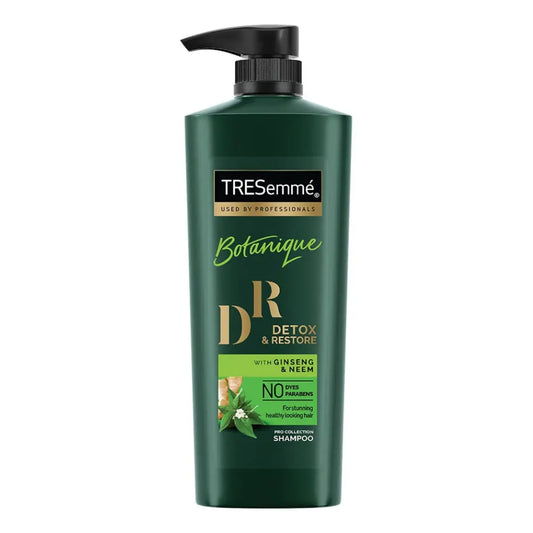 Tresemme Detox & Restore Shampoo, With Ginseng And Neem, No Dyes, No Parabens, Safe For Colour-Treated Hair, 580 ml