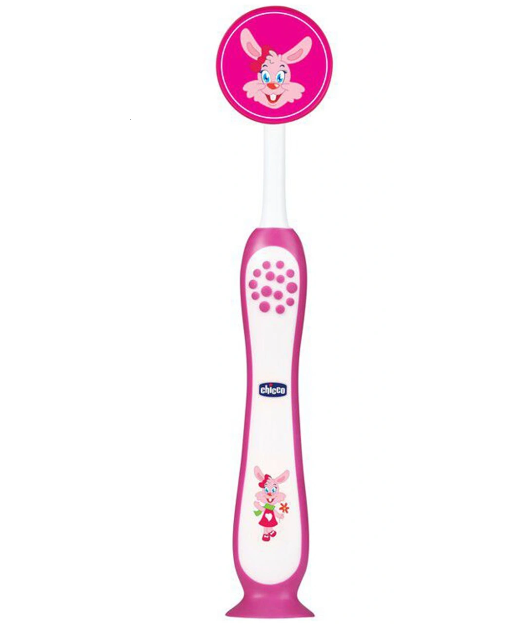 Chicco Ultra Soft Bristles Toothbrush Bunny Print - Pink