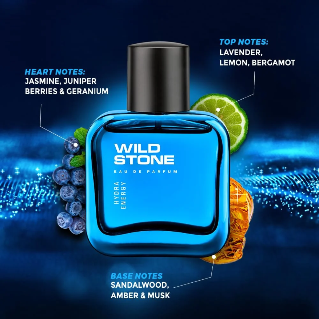 Wild Stone Hydra Energy Perfume for Men, 50ml