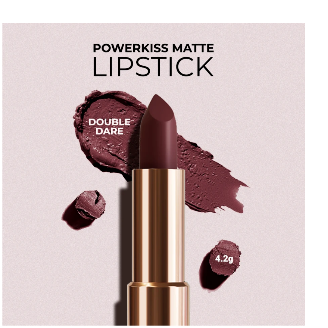 COLORBAR Powerkiss Matte Lipstick Magic 02 (4.2g)  (Magic, 4.2 g)