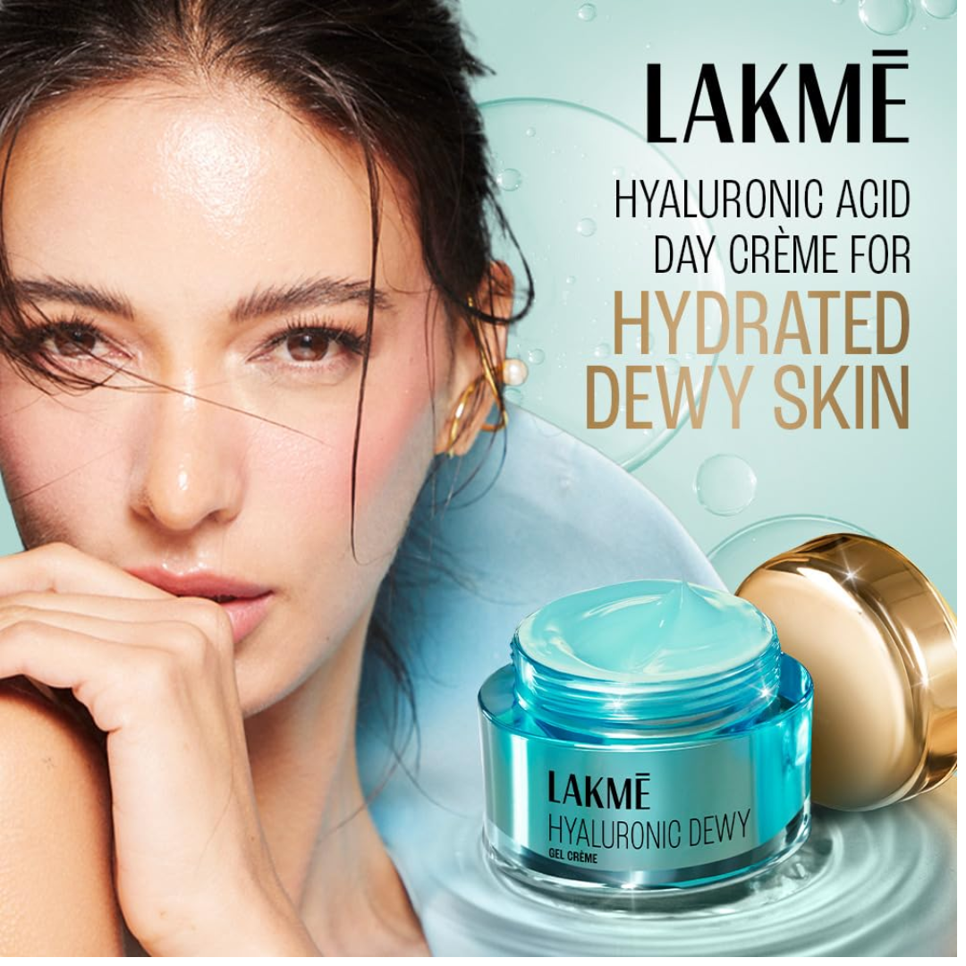 Lakme Hyaluronic Dewy Gel Creme with Hyaluronic Acid 50G