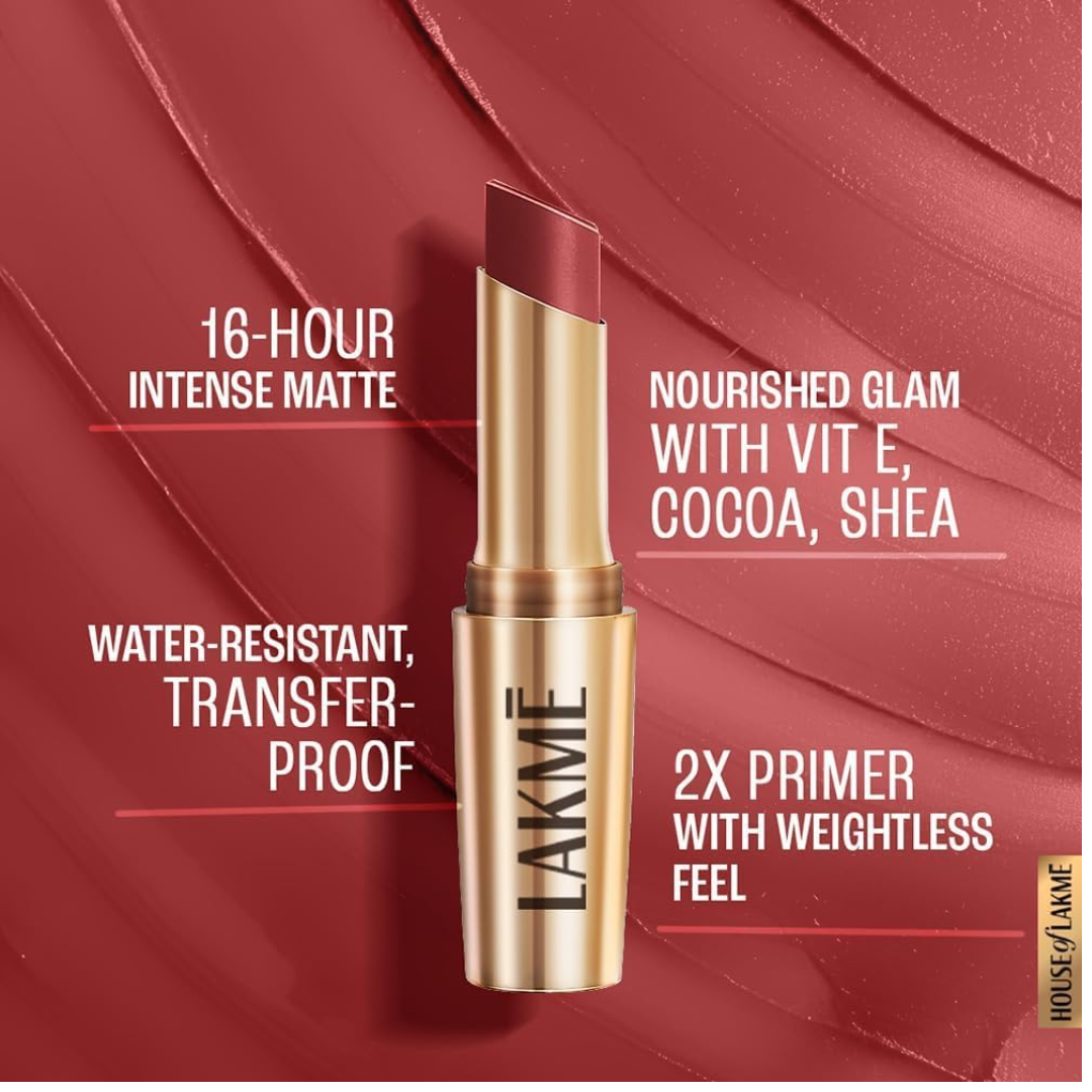 LAKMÉ 9 TO 5 Primer + Matte Lip Color ( 13 Shades )