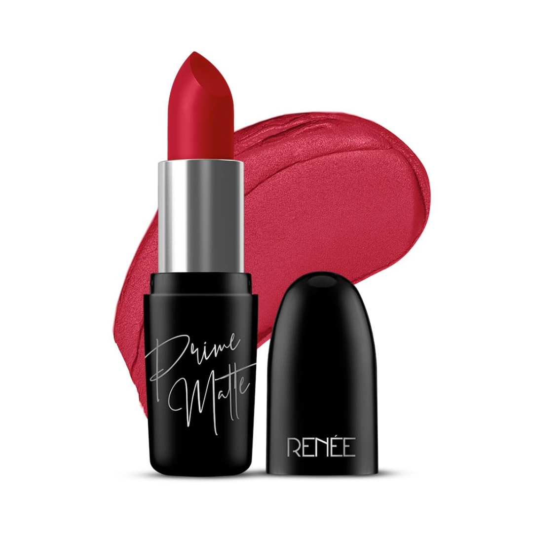 RENEE Prime Matte Lipstick Lightweight & Long-Lasting Formula, Creamy Matte Finish, One Swipe Application, Non-Drying, Vitamin E Infused...