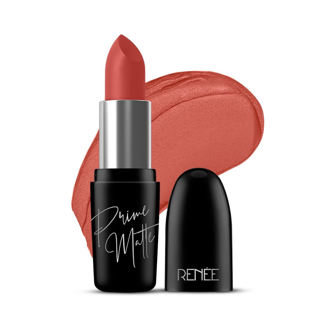 RENEE Prime Matte Lipstick Lightweight & Long-Lasting Formula, Creamy Matte Finish, One Swipe Application, Non-Drying, Vitamin E Infused...