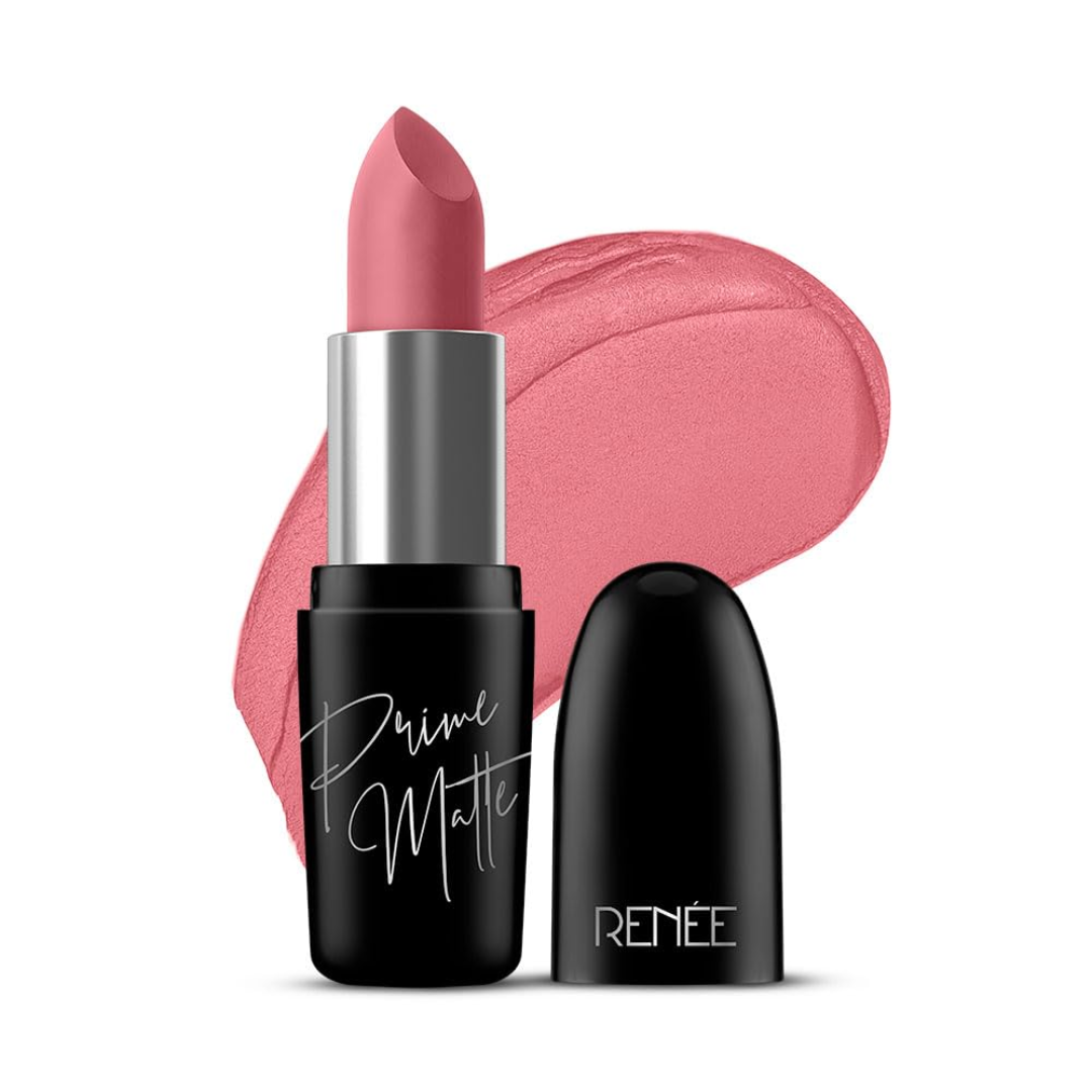 RENEE Prime Matte Lipstick Lightweight & Long-Lasting Formula, Creamy Matte Finish, One Swipe Application, Non-Drying, Vitamin E Infused...