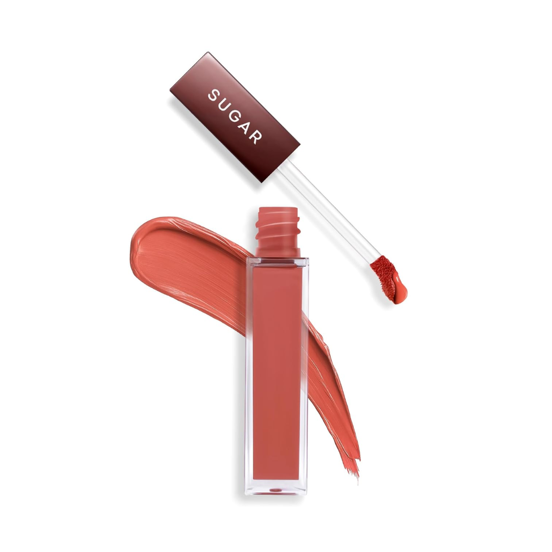 SUGAR Cosmetics Mettle Matte Liquid Lipstick For Women | Highly Pigmented | Transferproof & Long Lasting