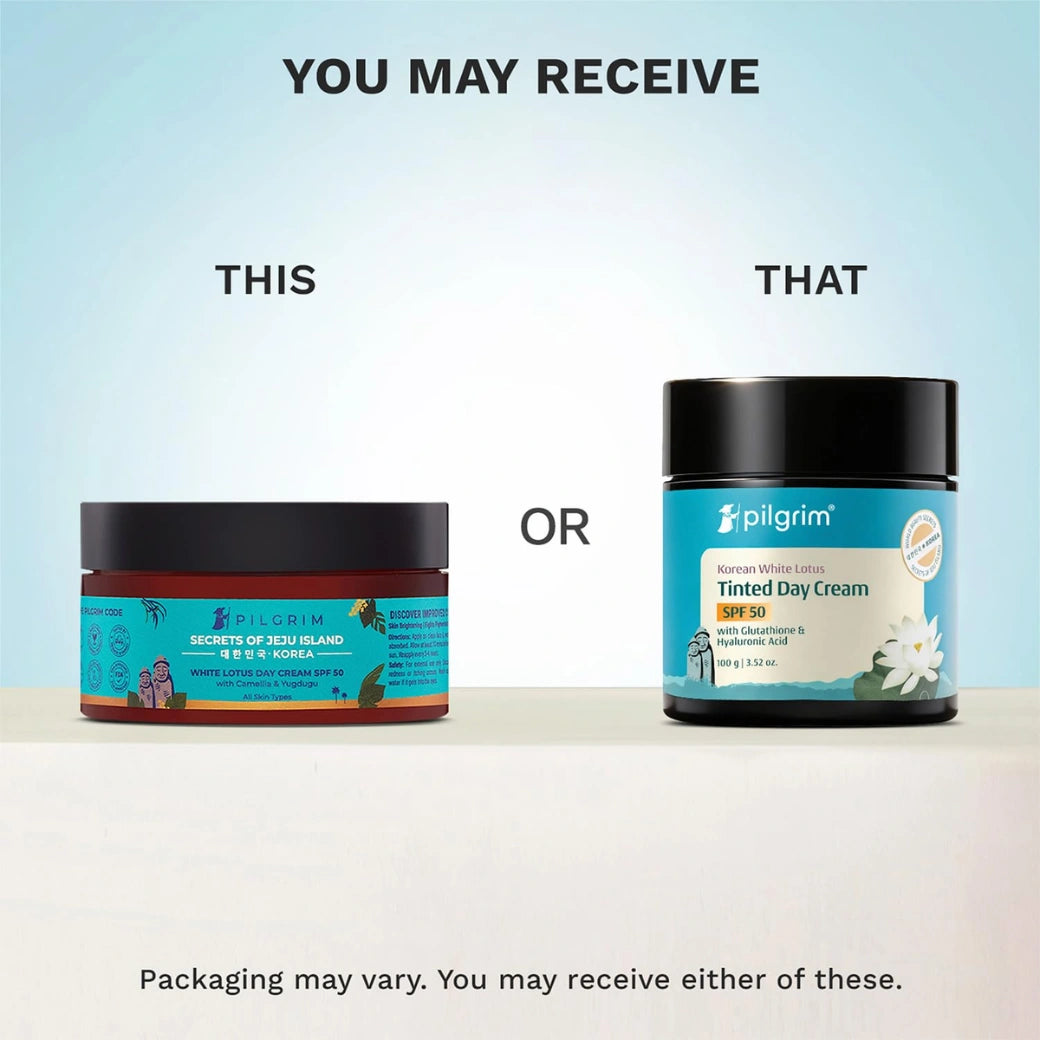 Pilgrim White Lotus Day Cream SPF 50 with Camellia & Yugdugu (100g)