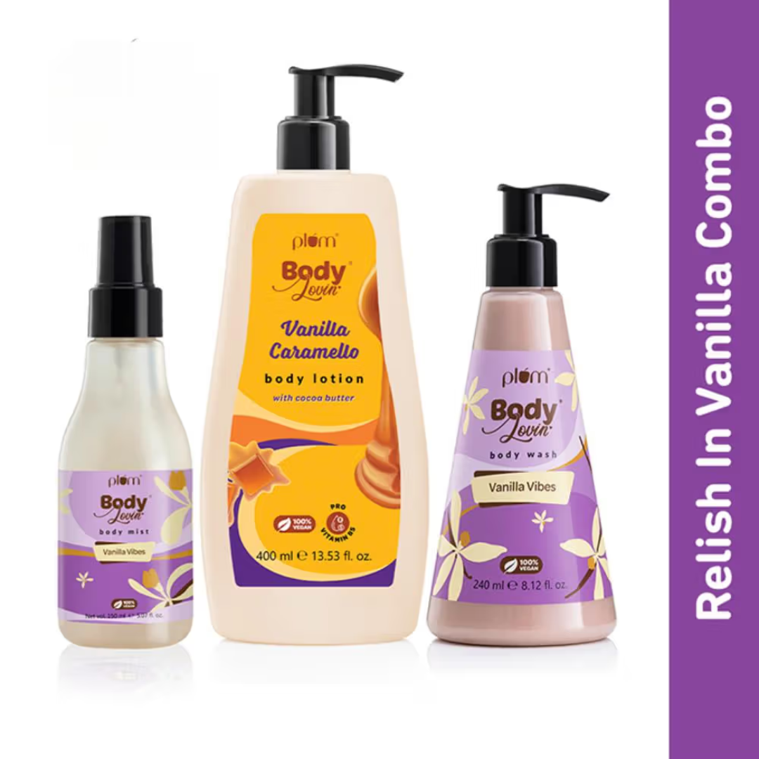 Plum BodyLovin Relish In Vanilla Kit (3 pcs)