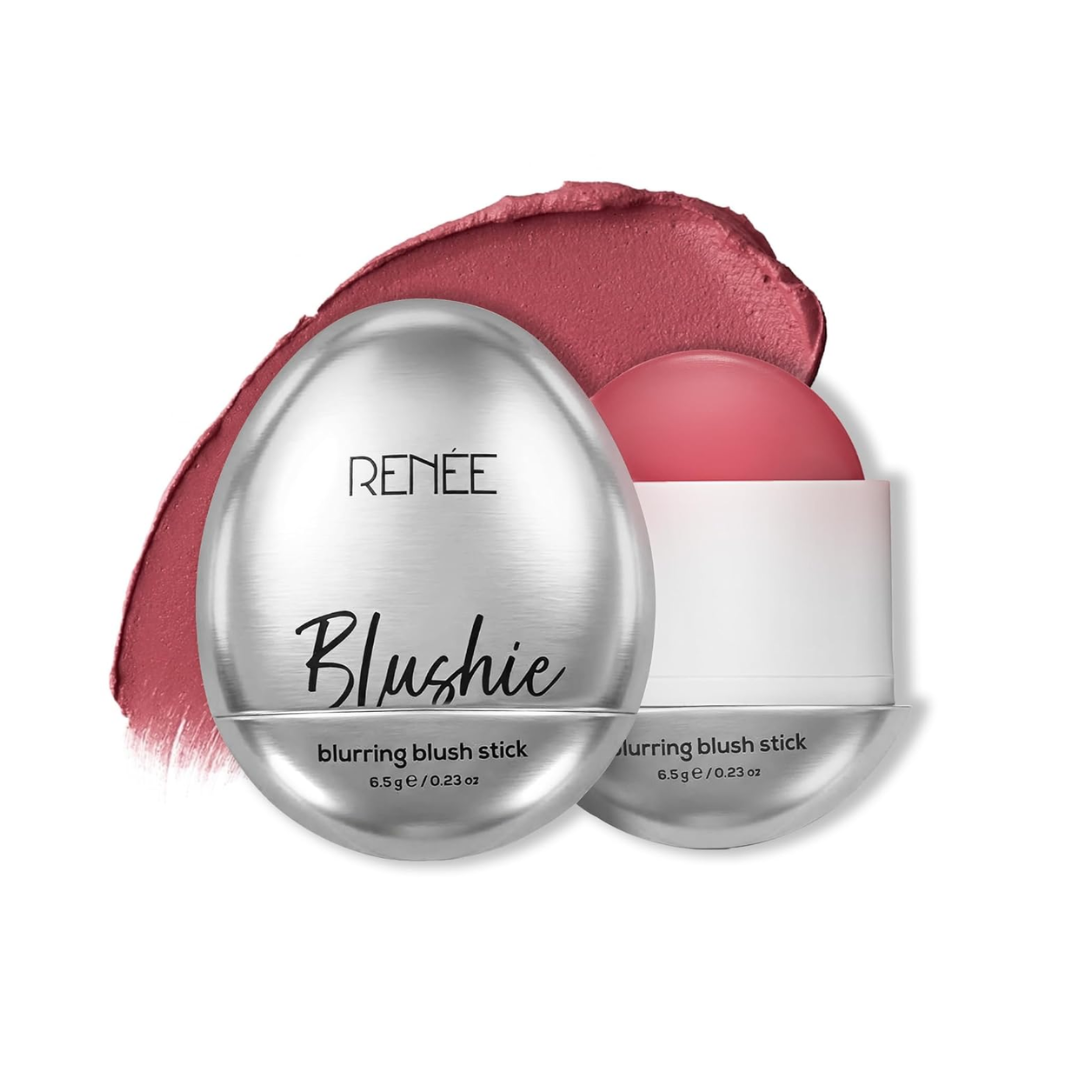 RENEE Blushie Blurring Blush Stick | Buildable Formula With Soft-Focus Matte Finish | Lightweight, Long-Lasting, Easily Blendable | With Hyaluronic Acid,...
