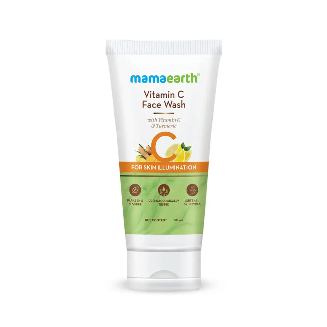 Mamaearth Vitamin C Face Wash with Vitamin C and Turmeric for Skin Illumination